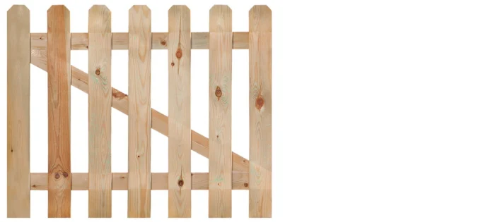Tuindeco Tuinhekdeur recht 80 cm - hout