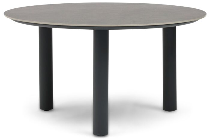 Coco Trino dining tuintafel 140 cm – Grijs-antraciet