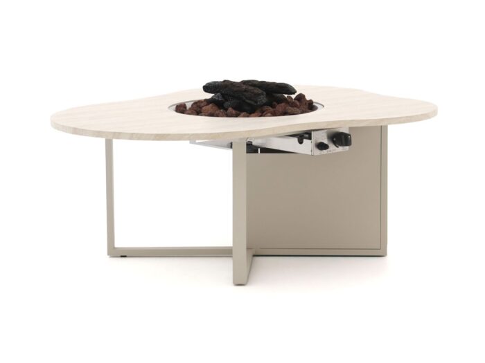 Cosiloft Novi lounge vuurtafel 125x102x50cm Laagste prijsgarantie! – Taupe