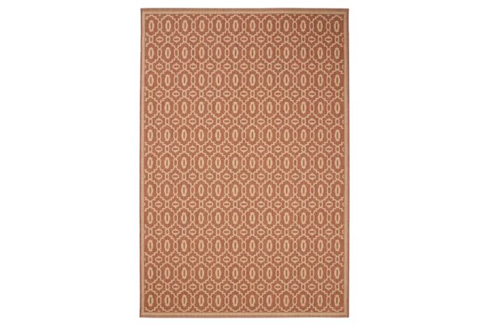 Vloerkleed Metro beige/red 160×230 cm – Transparant