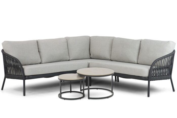 Coco Puerto/Santander hoek loungeset 5-delig – Grijs-antraciet