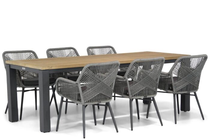 Lifestyle Garden Furniture Advance/Veneto 230 cm dining tuinset 7-delig – Grijs-antraciet