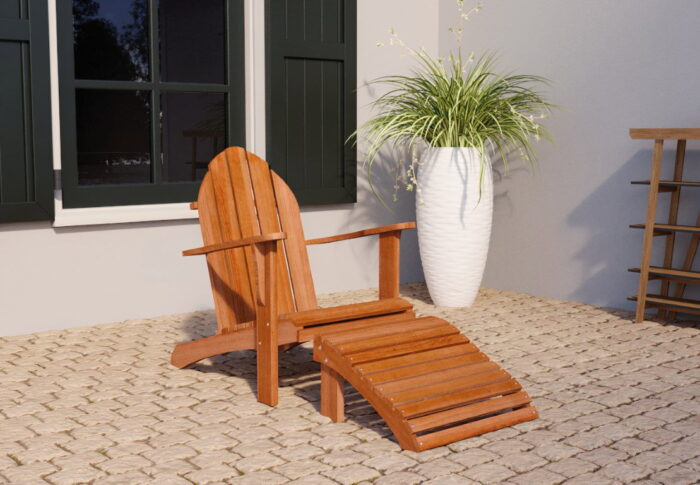 Tuindeco Voetenbank t.b.v. stoel Relax – hout