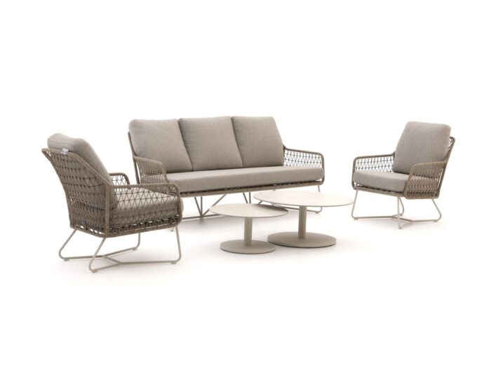 Intenso Furniture Intenso Trasimeno/Monticano stoel-bank loungeset 5-delig Laagste prijsgarantie! – Taupe