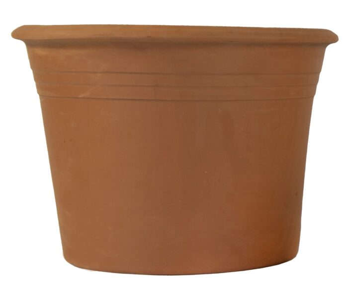 Mcollections Sparta epsilon pot d24 x h18.5 aardewerk bloempot – bruin