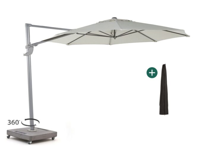 Shadowline Francisco zweefparasol ø330cm – Grijs