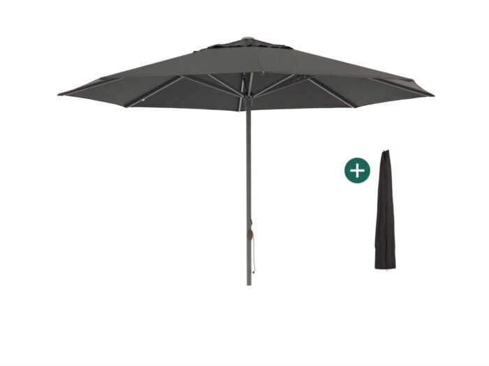 Shadowline Cuba parasol ø 350cm Laagste prijsgarantie! – Zwart