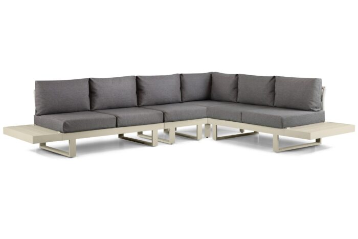Lifestyle Garden Furniture Lorenzo hoek loungeset 6-delig – Taupe-naturel-bruin