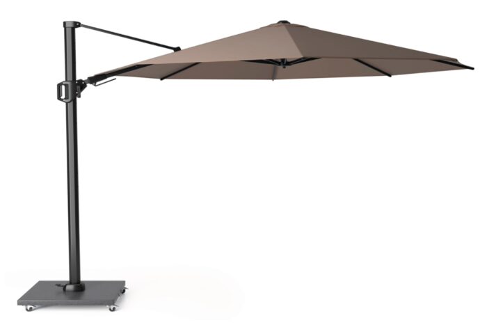Platinum Challenger zweefparasol 3.5m T2 premium (excl. voet) havana – Taupe-naturel-bruin