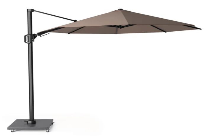 Platinum Challenger zweefparasol 3.5m T2 premium (excl. voet) havana - Taupe-naturel-bruin