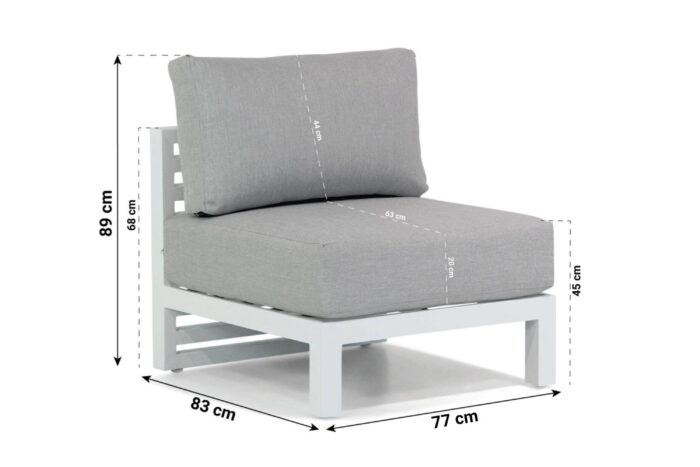 Santika Furniture Jaya midden module – Wit