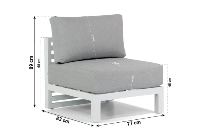 Santika Furniture Jaya midden module - Wit