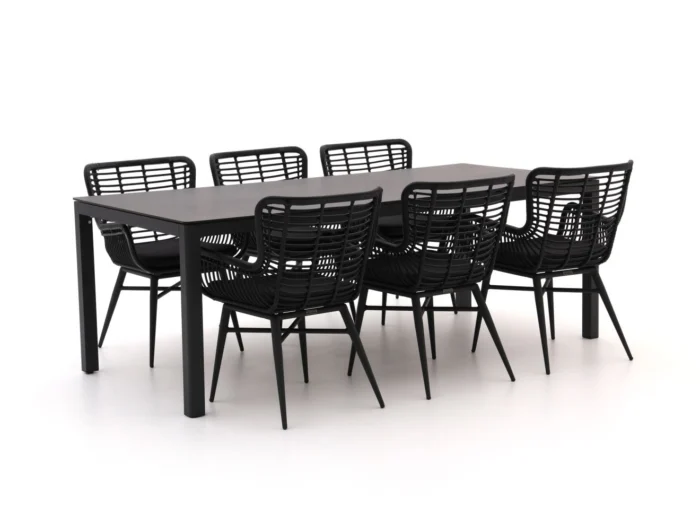 Intenso Furniture Asti/La Fonte 220cm dining tuinset 7-delig - Grijs