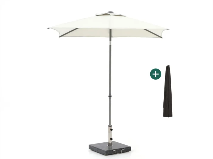 Shadowline Push-up parasol 210x150cm - Wit