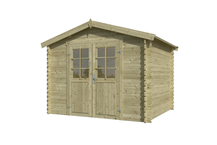 Outdoor life Blokhut Norah 275×230 Olijfgroen Geimpregneerd – hout