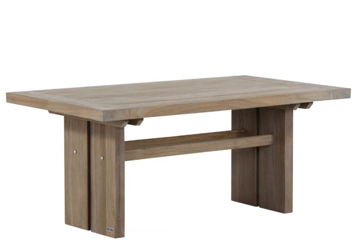 Garden Collections Brighton lounge/dining tafel 140 x 80 cm – Old teak greywash