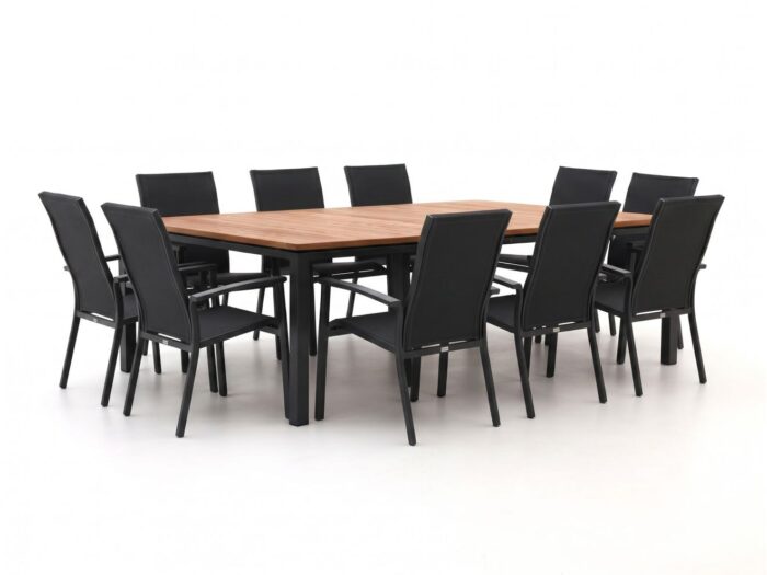 Bellagio tuinmeubelen + 10% kassakorting | Bellagio Avio/Linosa 240x160cm dining tuinset 11-delig stapelbaar
