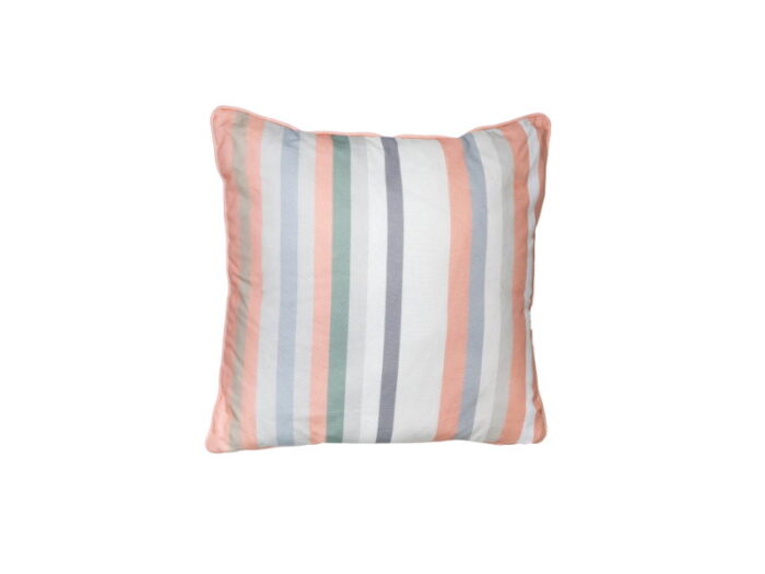 Madison Sierkussen met paspel ca. 50×50 cm Righe salmone – roze