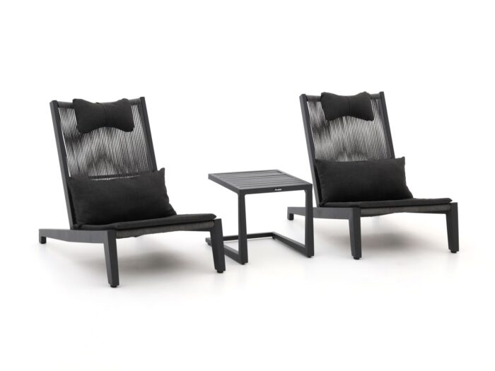 Manifesto Furniture Enzio lounge balkonset 3-delig – Grijs