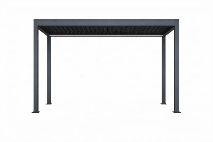 Camello Alura pergola 300x300 cm antraciet - Grijs-antraciet