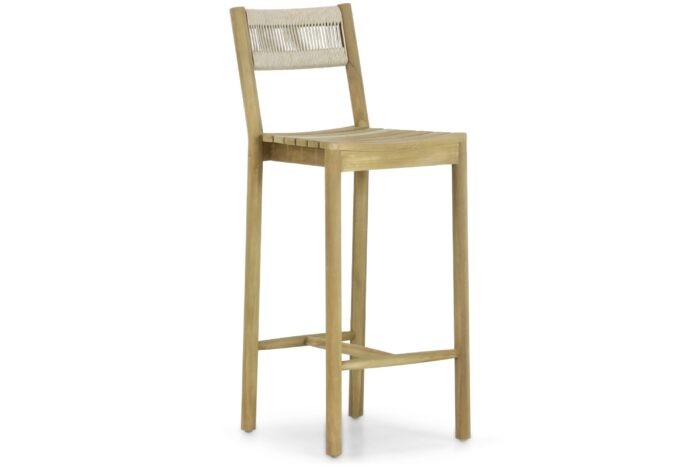 Santika Furniture Suka barstoel – Old teak greywash