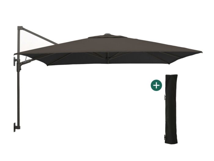 Shadowline muurparasol 250x250cm Laagste prijsgarantie! – Zwart