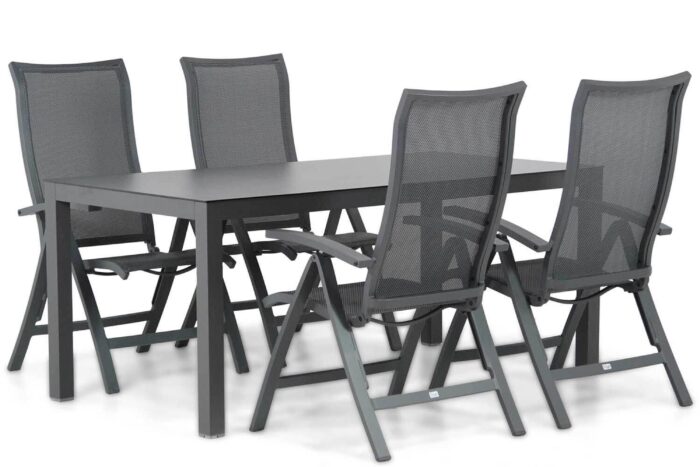 Presto Lucardo/Madras 180 cm dining tuinset 5-delig – Grijs-antraciet