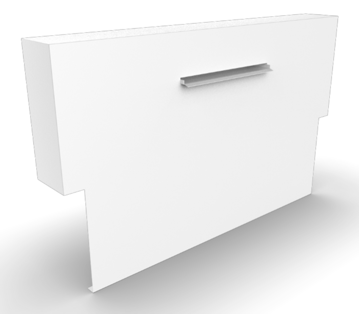 Geroba Cascadi Aluminium Watervalelement op vijver 1000 x 250 x 1600 mm – zwart