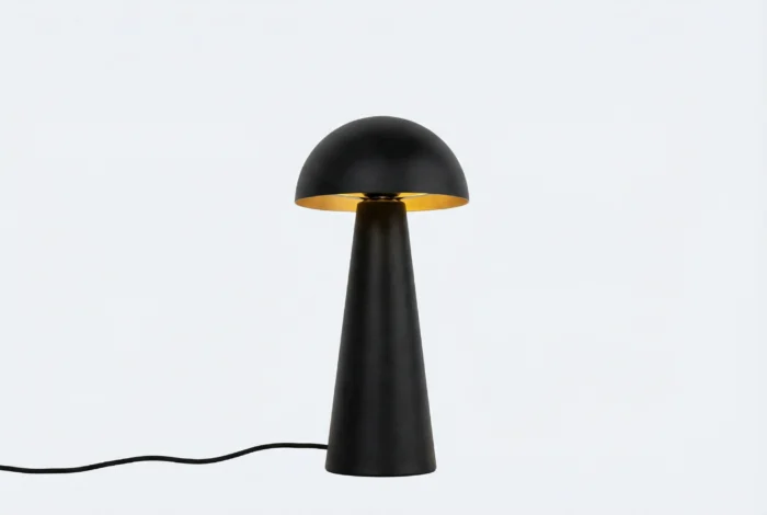 Buiten vloerlamp zwart 50 cm Mushroom
