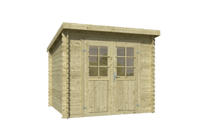 Outdoor life Blokhut Indi 230×230 Olijfgroen Geimpregneerd – hout