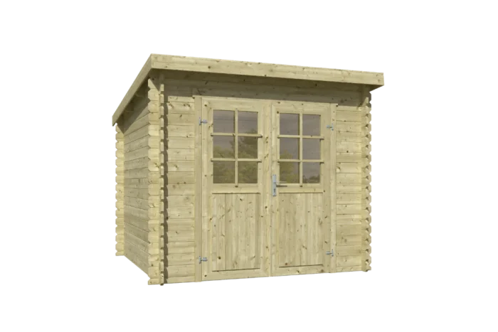Outdoor life Blokhut Indi 230x230 Olijfgroen Geimpregneerd - hout