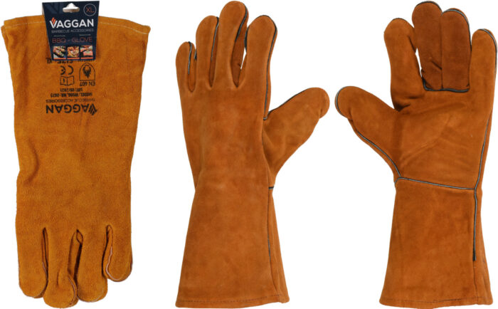 Nampook Bbq handschoenen leer bruin 35