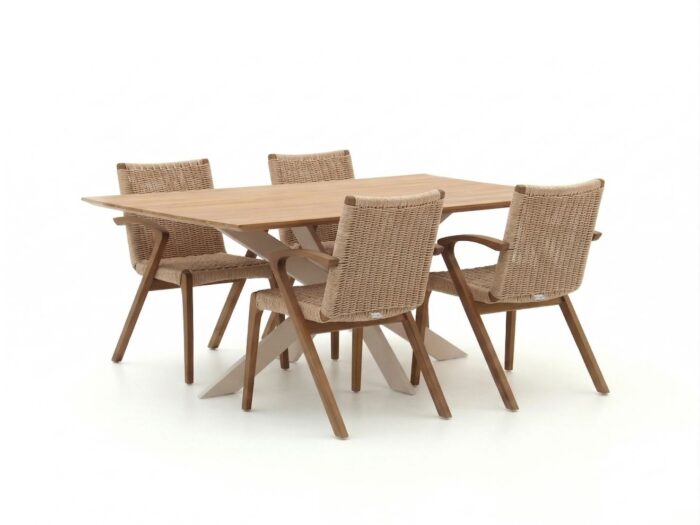 Bellagio tuinmeubelen Bellagio Tredozio/Furato 180cm dining tuinset 5-delig Laagste prijsgarantie! – Bruin