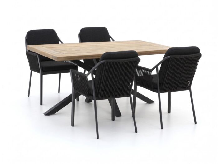 Tierra Outdoor Liv/Montorio 160cm dining tuinset 5-delig stapelbaar
