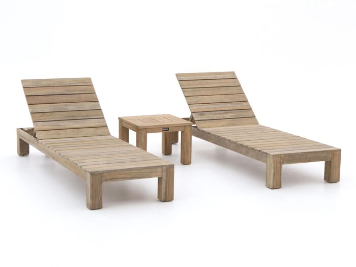 ROUGH Furniture ROUGH-X ligbed set 3-delig Laagste prijsgarantie! – Bruin