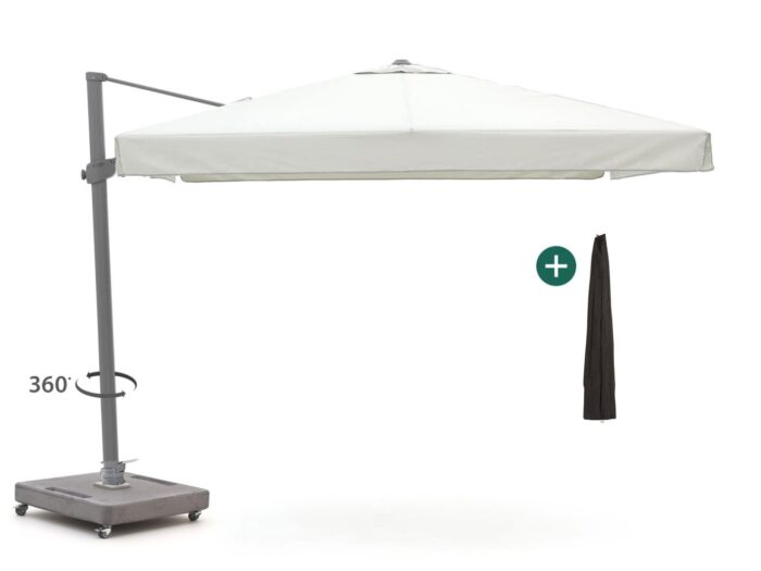 Shadowline Miami zweefparasol 300x300cm Laagste prijsgarantie! – Grijs