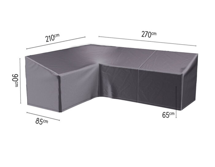Aerocover Hoes loungeset hoek hoge rugleuning 270 x 210 x 85 x 65 tot 90 cm – grijs