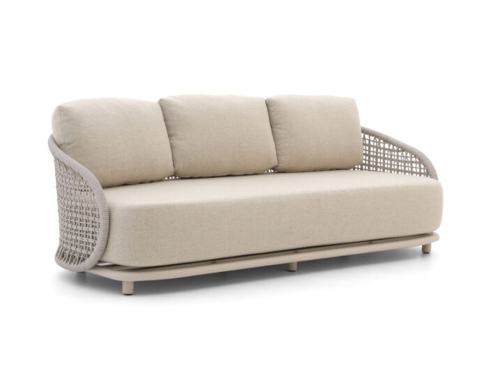 Manifesto Furniture Manifesto Cavarzere lounge tuinbank 3-zits 226cm Laagste prijsgarantie! – Taupe
