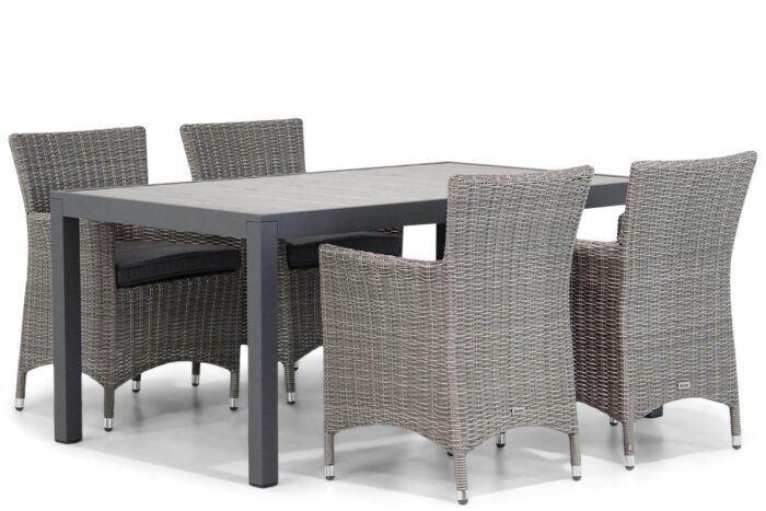 Garden Collections Dublin/Residence 164 cm dining tuinset 5-delig – Grijs-antraciet