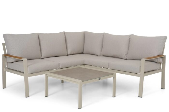 Domani Furniture Leaf hoek loungeset 3-delig – Taupe-naturel-bruin
