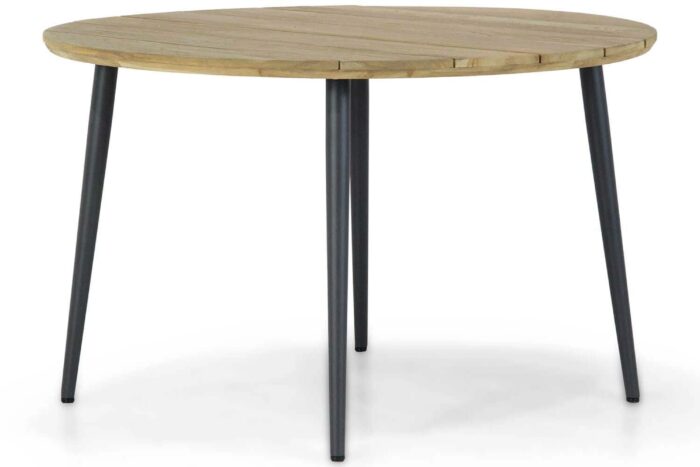 Lifestyle Garden Furniture Montana dining tuintafel 130 cm antraciet – Grijs-antraciet