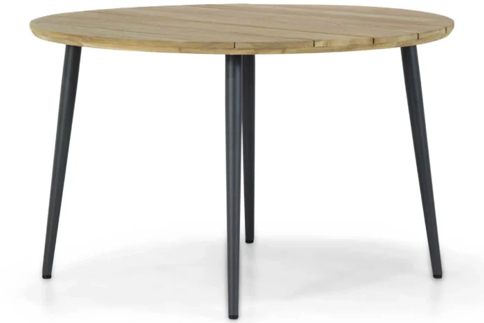 Lifestyle Garden Furniture Montana dining tuintafel 130 cm antraciet - Grijs-antraciet