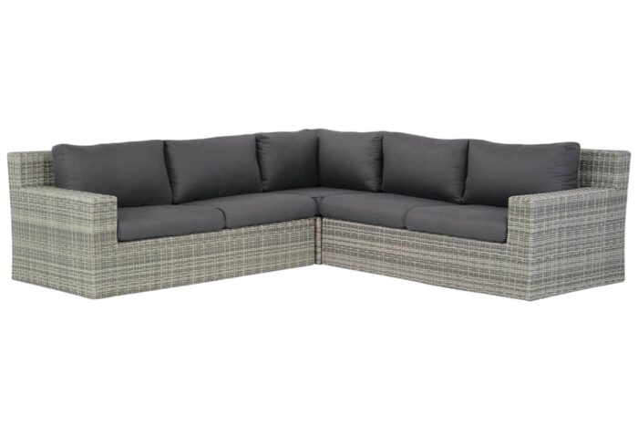 Garden Collections Amico hoek loungeset 3-delig – Grijs-antraciet