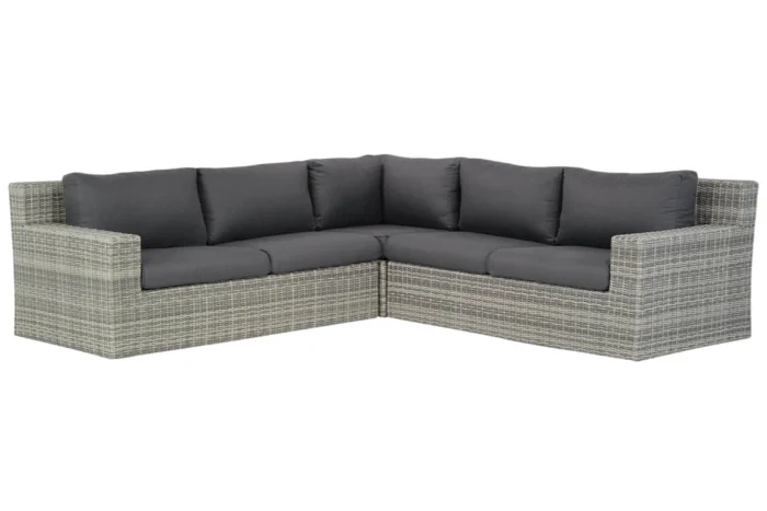 Garden Collections Amico hoek loungeset 3-delig - Grijs-antraciet