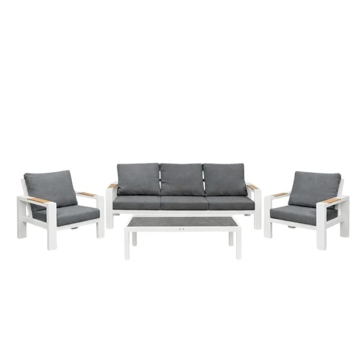 Buitengewoon de boet Benton Sofa Loungeset Wit