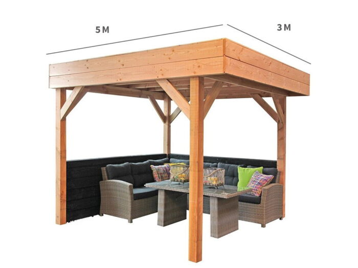 Buitengewoon de boet Veranda Overkapping Buitenkans 53, 500 cm x 300 cm Buitengewoon Boet