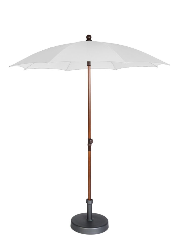 Max luuk Stokparasol Olivia 200/8/33/36 wood white Max&Luuk – wit