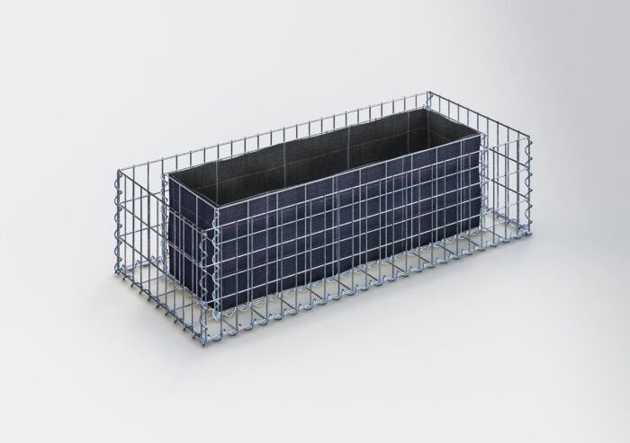 Gabiona Deutschland Verhoogd bed vierkant 120 cm x 30 cm x 50 cm (L x H x D), maaswijdte 5 x 10 cm, wanddikte 10 cm