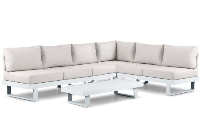 Lifestyle Garden Furniture Lorenzo hoek loungeset 5-delig – Wit