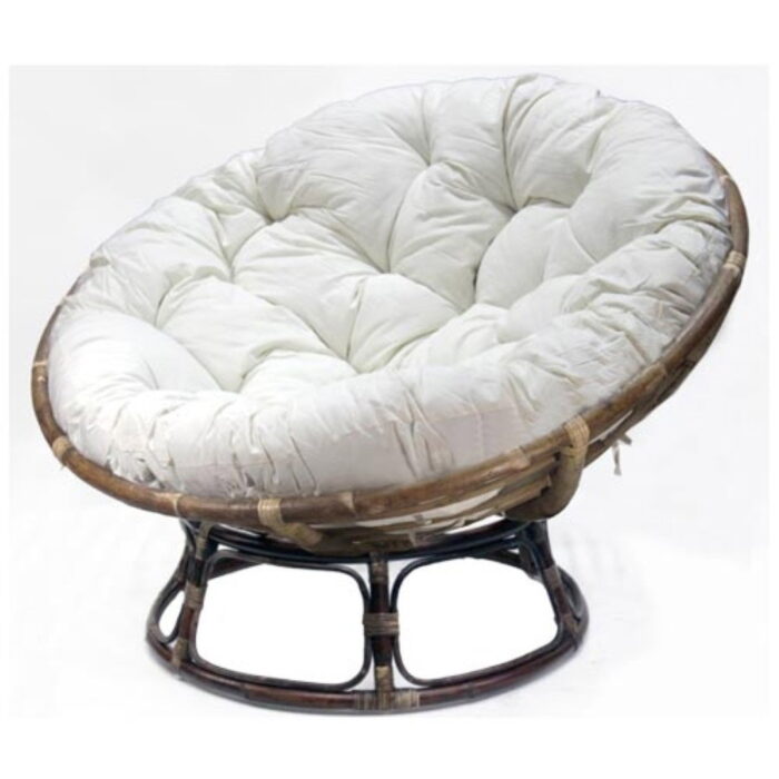 Van der leeden Papasan Loungechair 115 cm – bruin